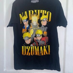 Naruto Uzumaki Black Graphic Tee
